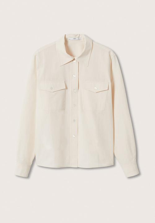 MANGO - Shirt paris - natural