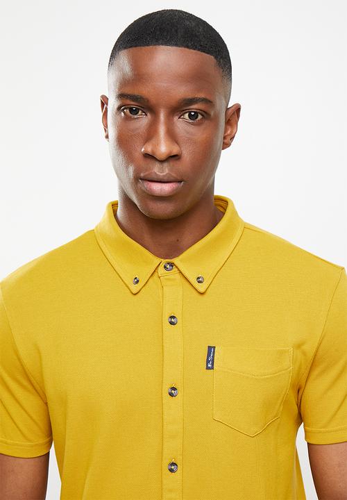 Ben Sherman - Shirt pique - mustard 