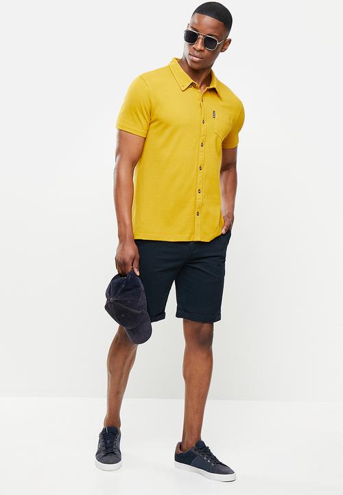 Ben Sherman - Shirt pique - mustard 