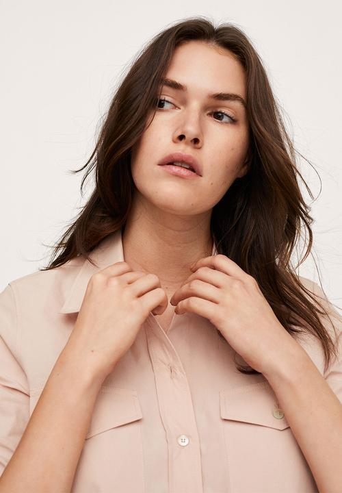 MANGO - Shirt paris - light pastel pink
