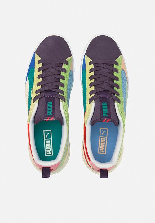PUMA - Suede bloc wtformstripe - sweet grape-whisper white