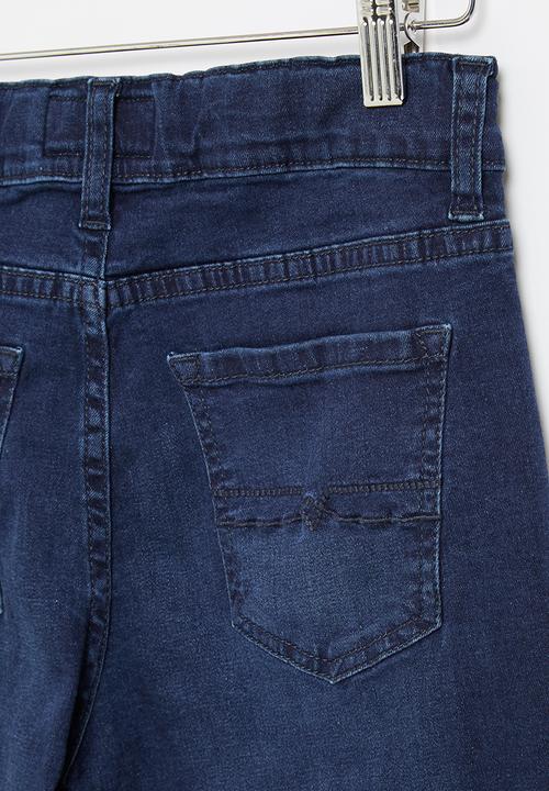 POLO - Boys pjc elliot printed slim fit jean - dark blue 