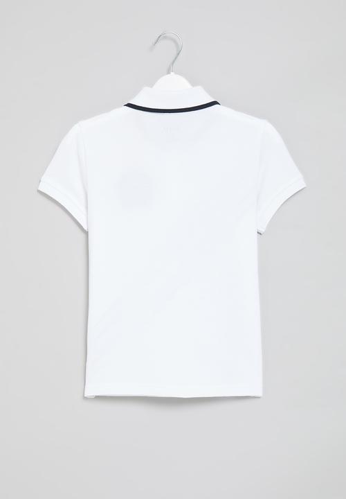 POLO - Boys layton cut & sew golfer - white