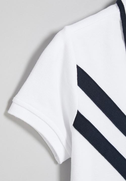 POLO - Boys layton cut & sew golfer - white