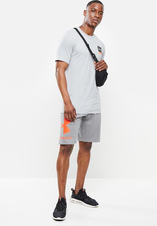 Under Armour - Ua rival flc big logo shorts - dark grey