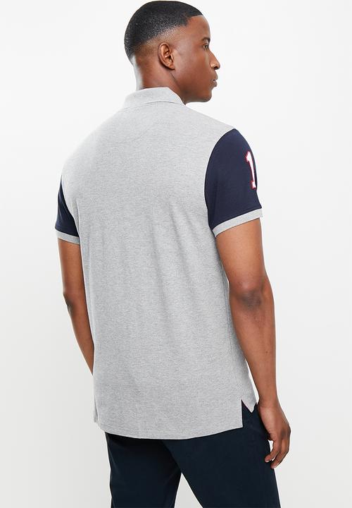 POLO - Martin rugby short sleeve golfer - grey melange