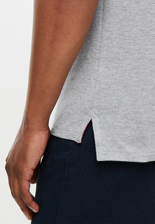 POLO - Martin rugby short sleeve golfer - grey melange