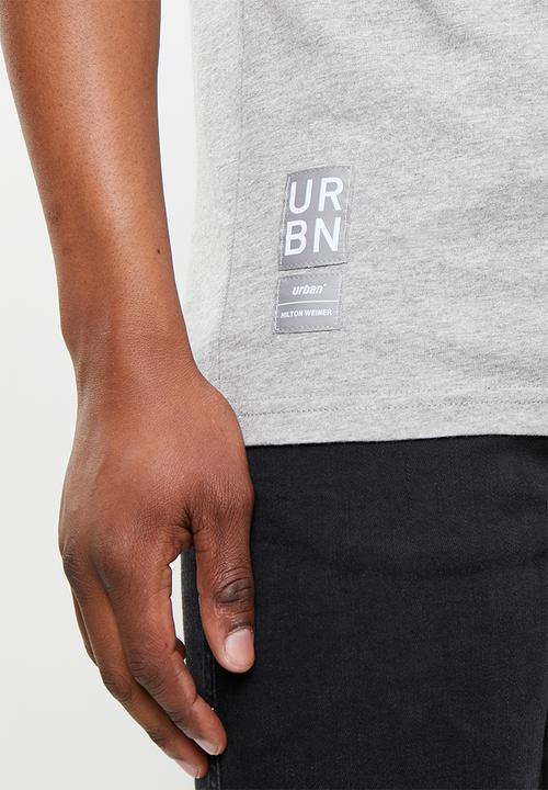 urban° - Urban printed short sleeve t-shirt - grey