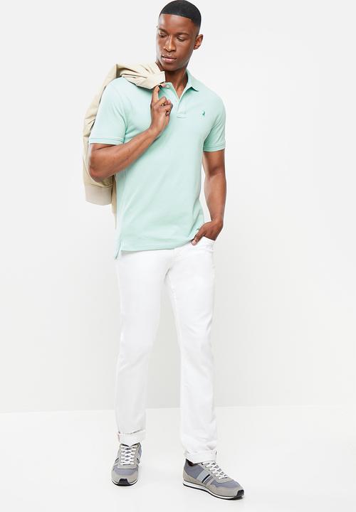 POLO - Carter pique short sleeve golfer - aqua