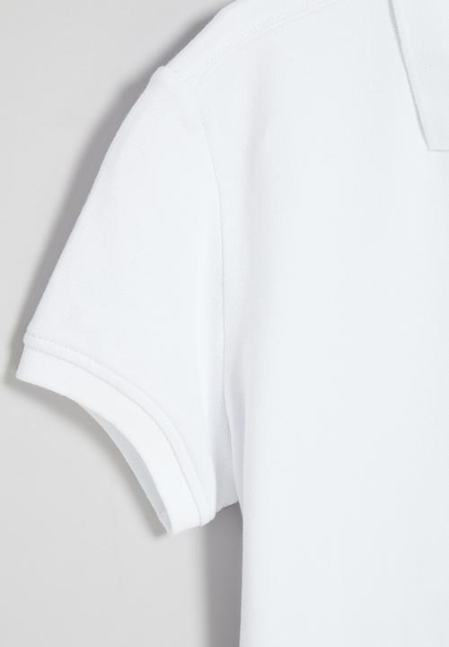 POLO - Boys austin short sleeve golfer - white