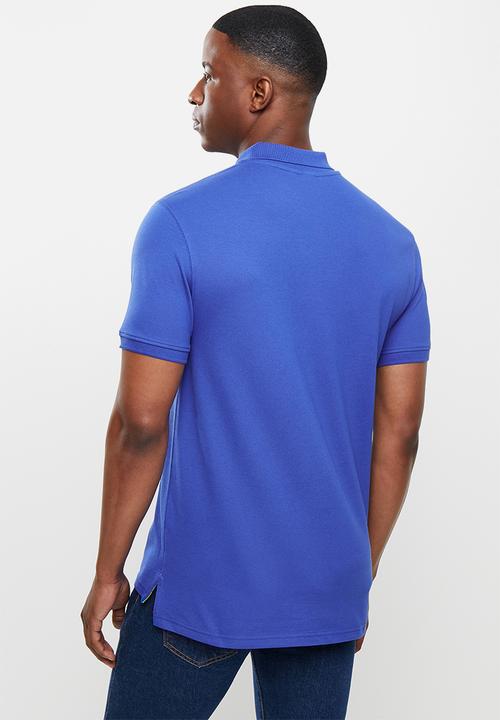POLO - Carter pique short sleeve golfer - cobalt