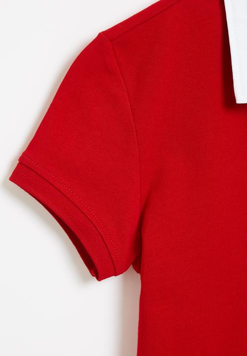 POLO - Boys lucas short sleeve golfer - red