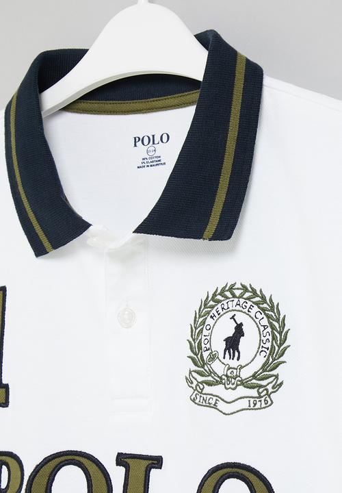 POLO - Boys mason short sleeve golfer - white