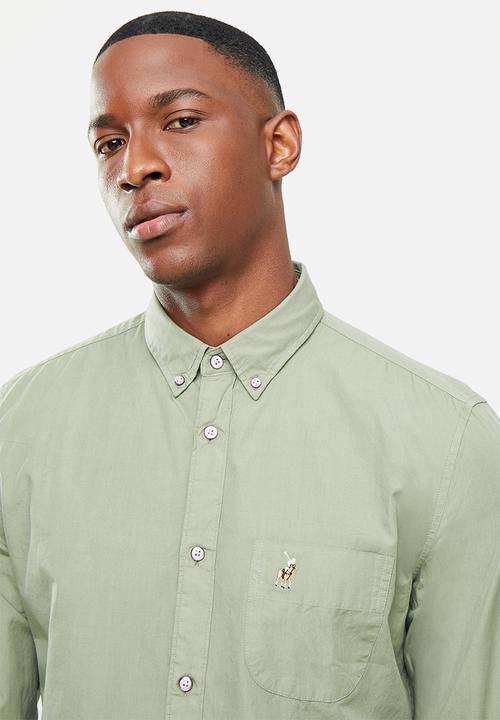 POLO - Jason long sleeve signature shirt - khaki