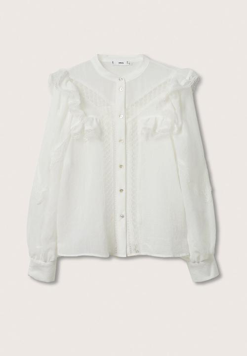MANGO - Shirt romantic - natural