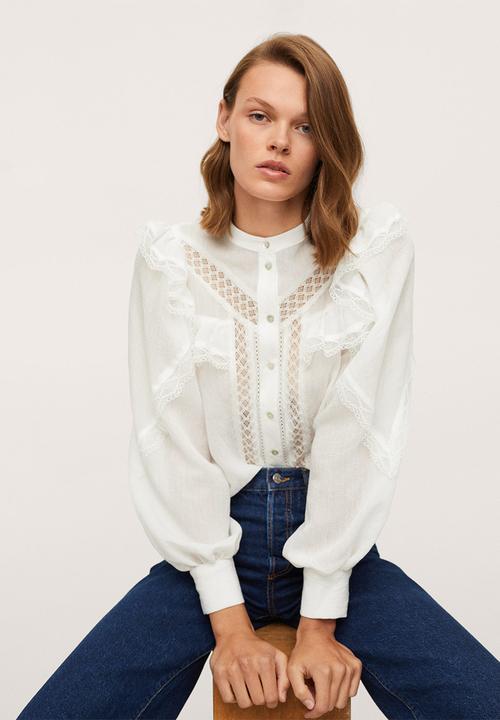 MANGO - Shirt romantic - natural