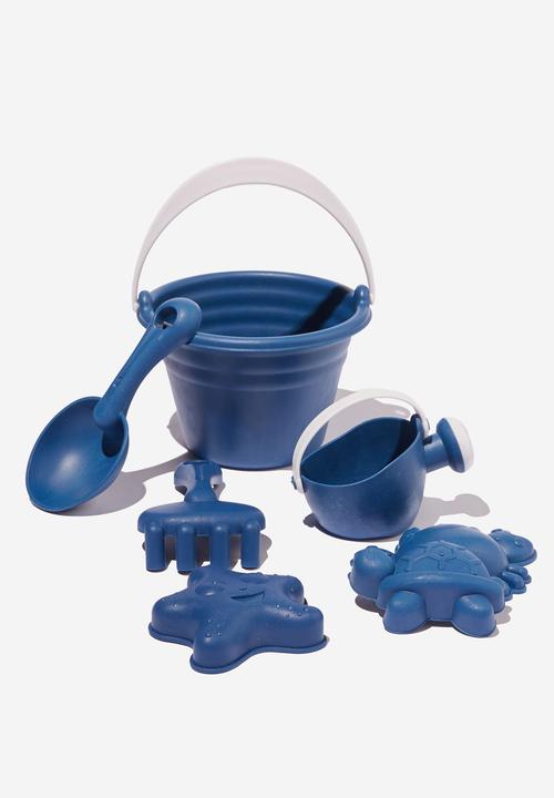 Cotton On - Wheat straw beach set - indigo