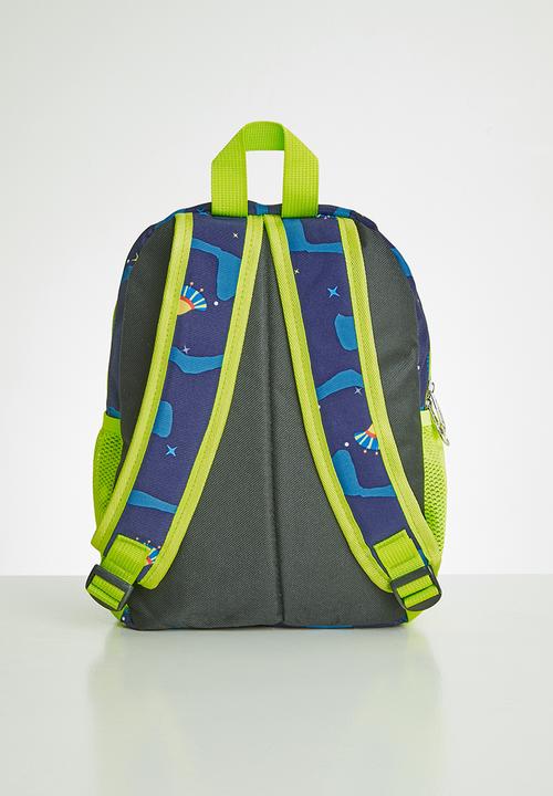 Pop Candy - Dino backpack - blue & neon green
