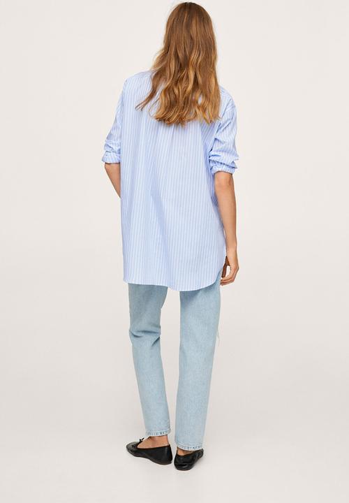 MANGO - Shirt james - medium blue