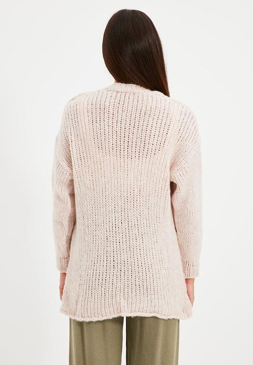 Trendyol - Pocket detailed knit cardigan - stone