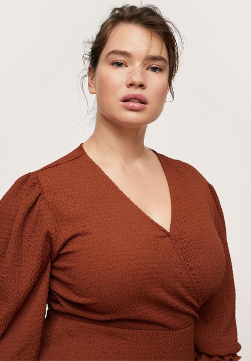 MANGO - Plus dress taylor - medium orange