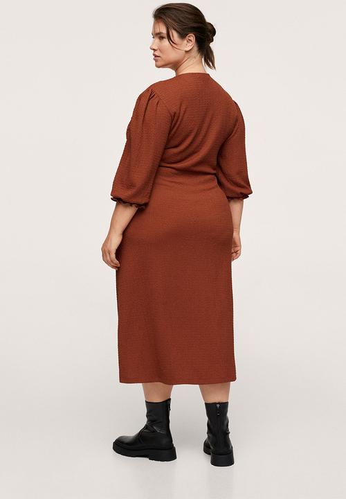 MANGO - Plus dress taylor - medium orange