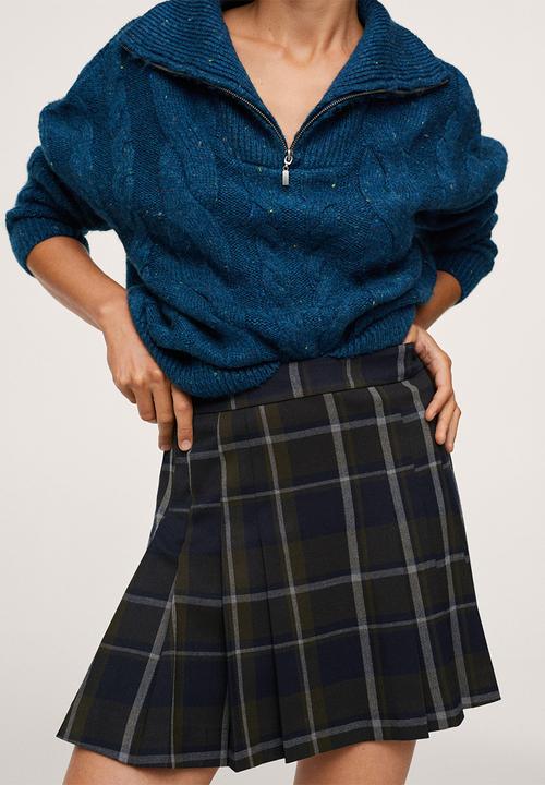MANGO - Skirt grunge - green