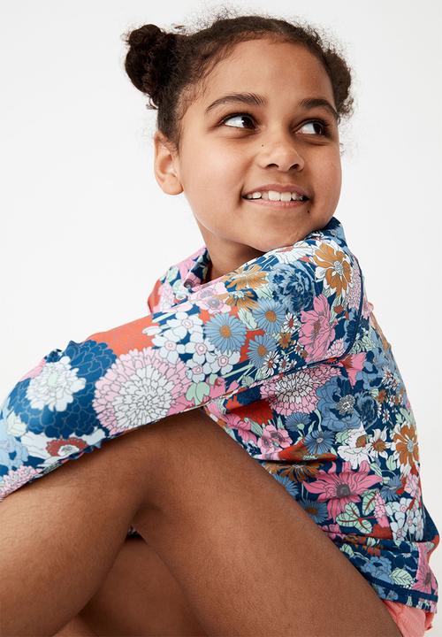 Cotton On - Hamilton long sleeve rashie - cobalt/boho floral