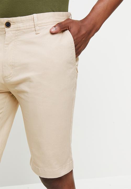 Pringle of Scotland - Core chino shorts - stone