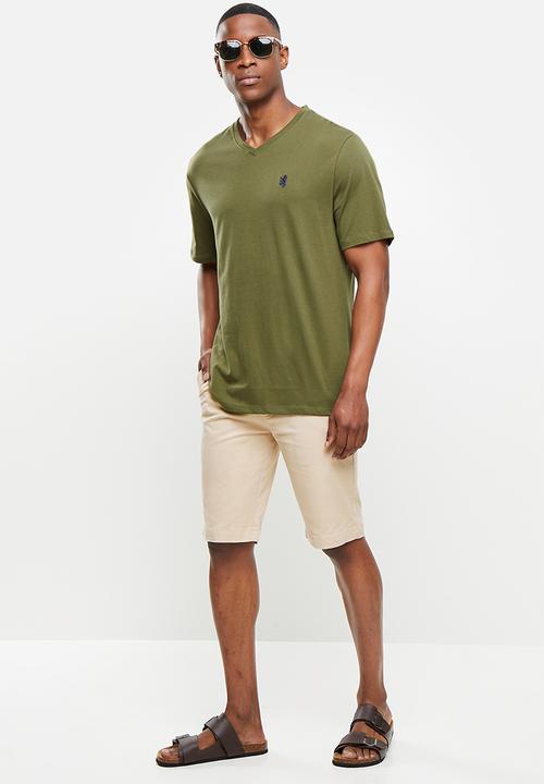 Pringle of Scotland - Core chino shorts - stone