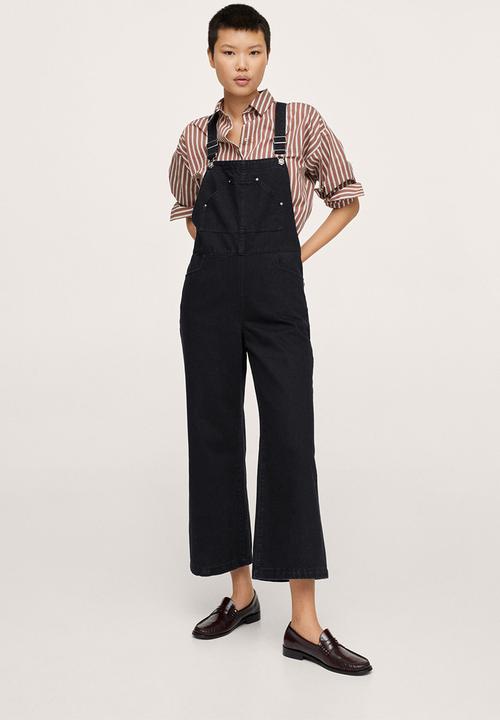 MANGO - Dungarees khris - black 