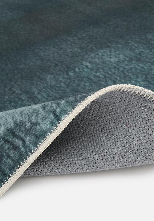 Hertex Fabrics - Chromogenic ocean rug - teal