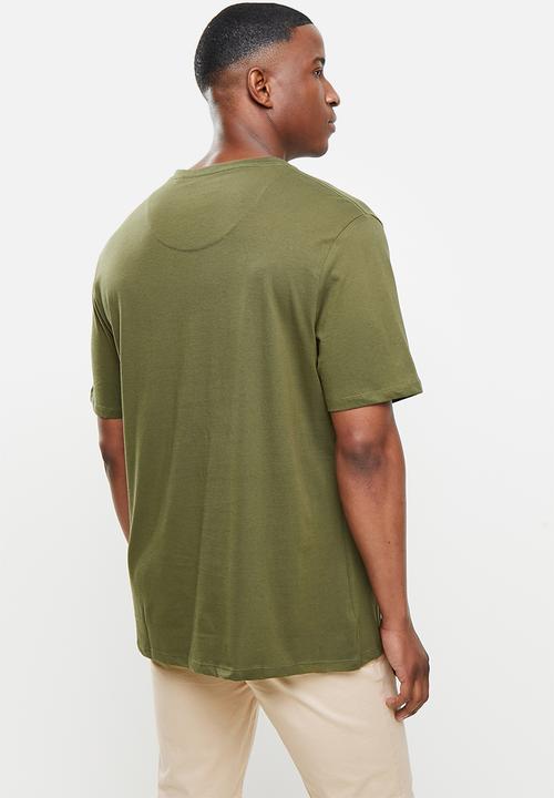 Pringle of Scotland - Core pima tees - olive