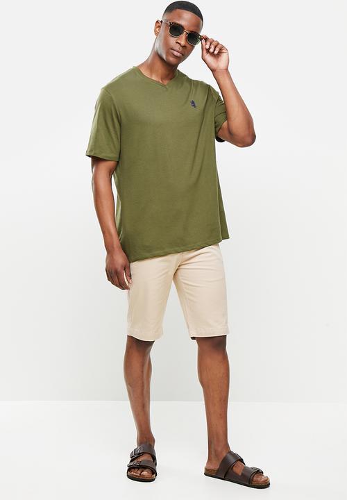Pringle of Scotland - Core pima tees - olive