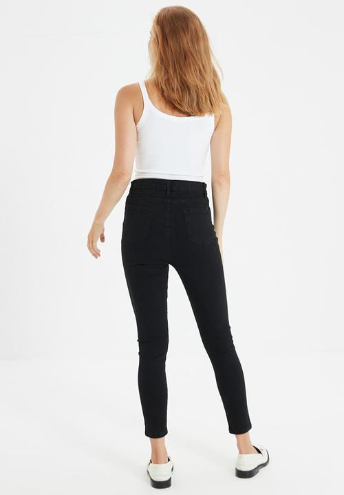 Trendyol - High waist skinny jeans - black