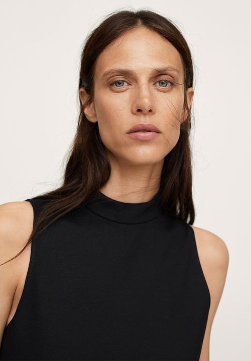 MANGO - Dungaree dress milly - black