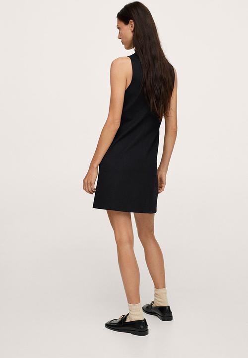 MANGO - Dungaree dress milly - black