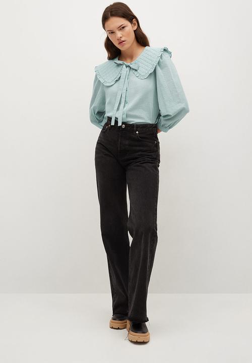 MANGO - Shirt honey - light pastel green