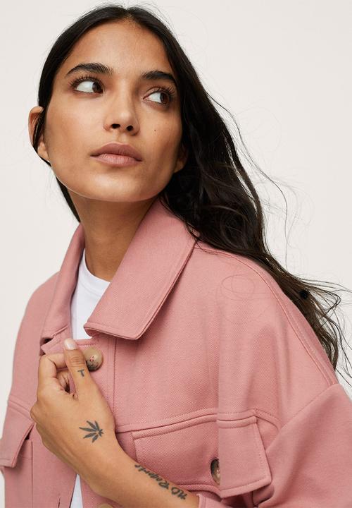 MANGO - Sweatshirt pique1 - pink