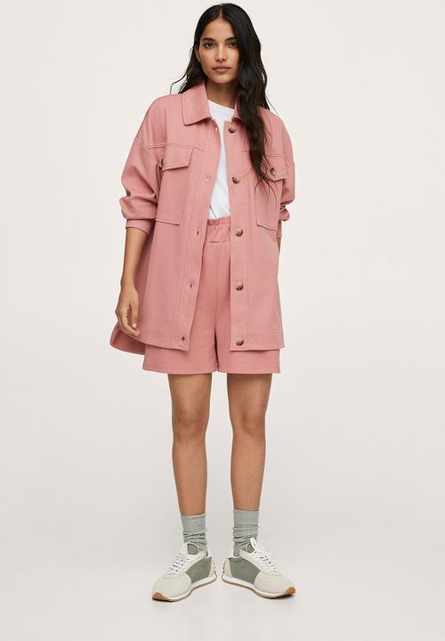 MANGO - Sweatshirt pique1 - pink