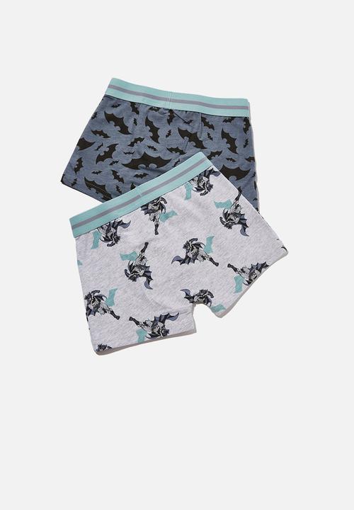 Cotton On - Boys 2 pack trunk licensed - grey & black 
