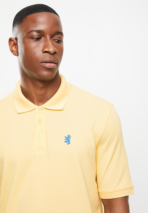 Pringle of Scotland - Core pima pique golfer - marco - yellow