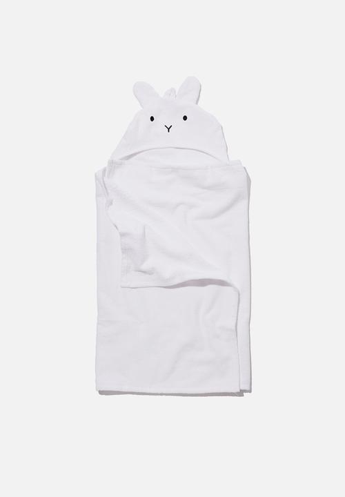 Cotton On - Baby snuggle towel - white
