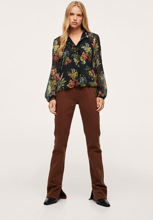 MANGO - Blouse stelle - black