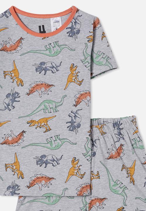 Cotton On - Hudson short sleeve pyjama set - grey 