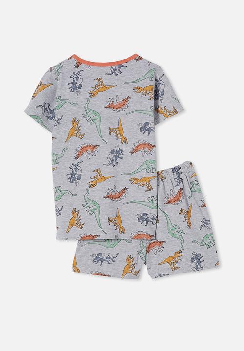 Cotton On - Hudson short sleeve pyjama set - grey 
