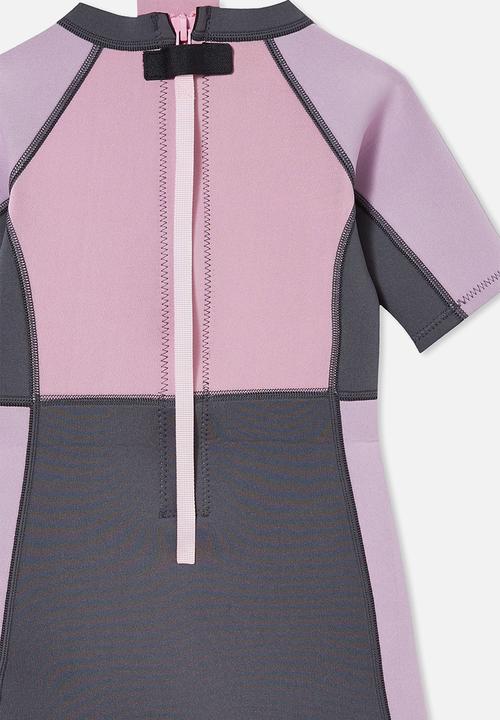 Cotton On - Noosa short sleeve wetsuit - lilac
