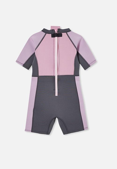 Cotton On - Noosa short sleeve wetsuit - lilac