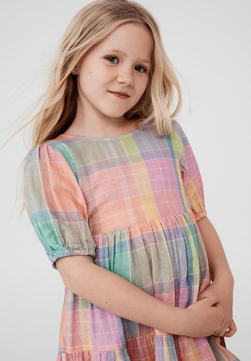 Cotton On - Georgia short sleeve dress - multi 