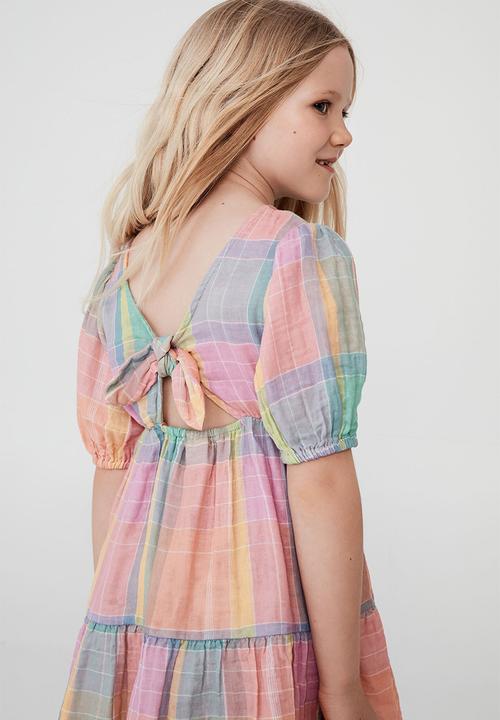 Cotton On - Georgia short sleeve dress - multi 